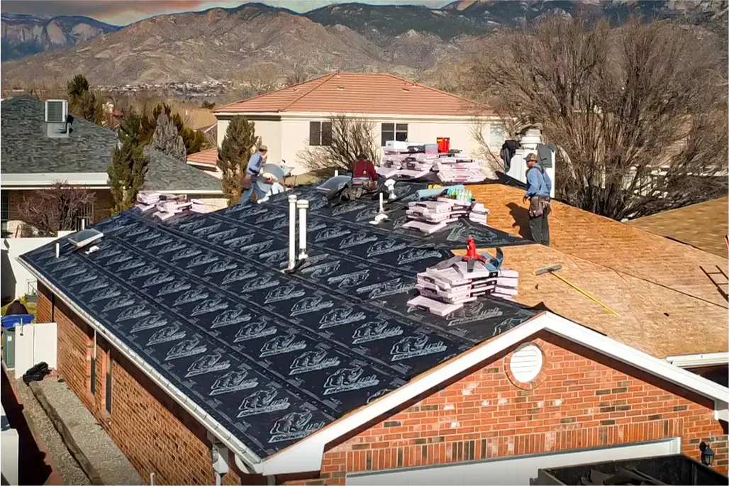 Certified roof installation showing warranty coverage in Albuquerque, NM